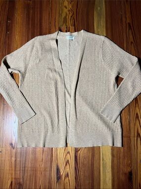Women’s Essentials Milano Open Front Cardigan, Size Large